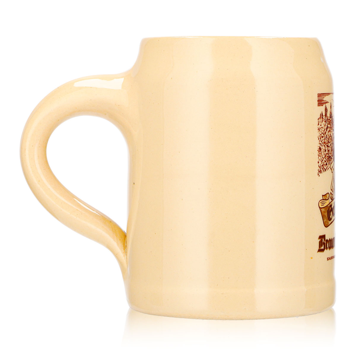 Braunfels Beer Glass, 0.25 L Clay Mug, Schloßbräu Sahm Clay – View 4