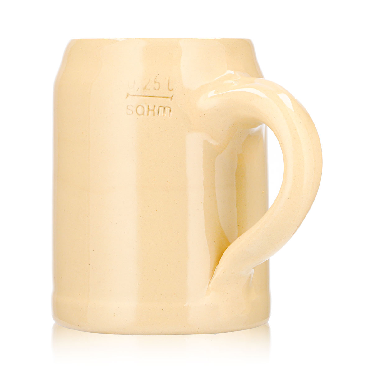 Braunfels Beer Glass, 0.25 L Clay Mug, Schloßbräu Sahm Clay – View 5