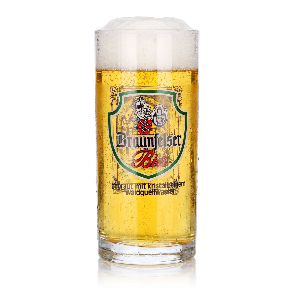 Braunfels Beer Glass, 0.3 L Mug with City Gate Design