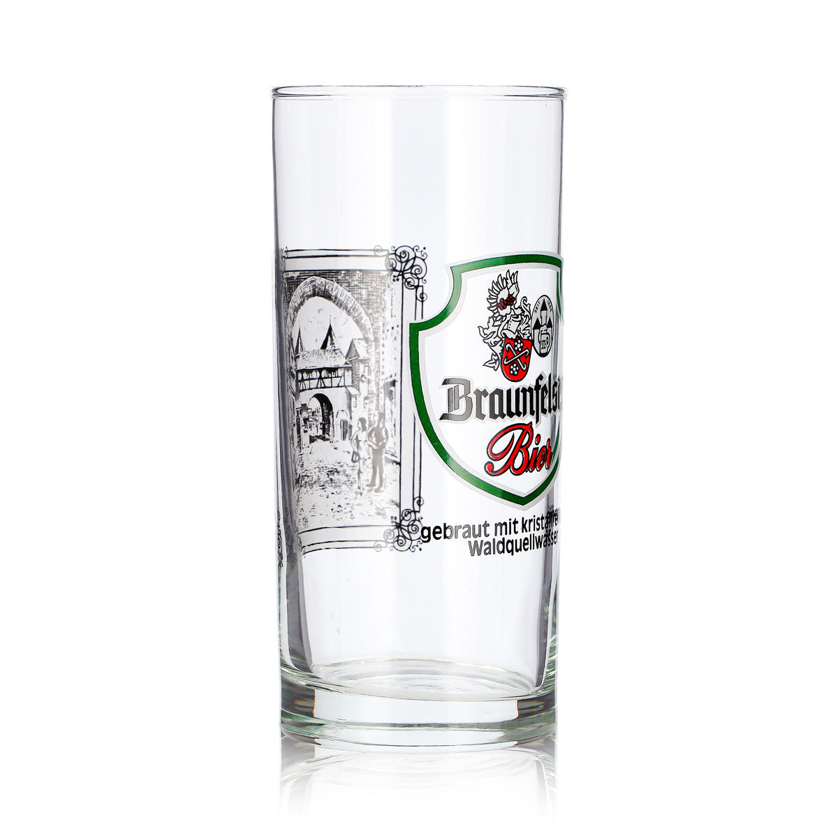 Braunfels Beer Glass, 0.3 L Mug with City Gate Design – View 3