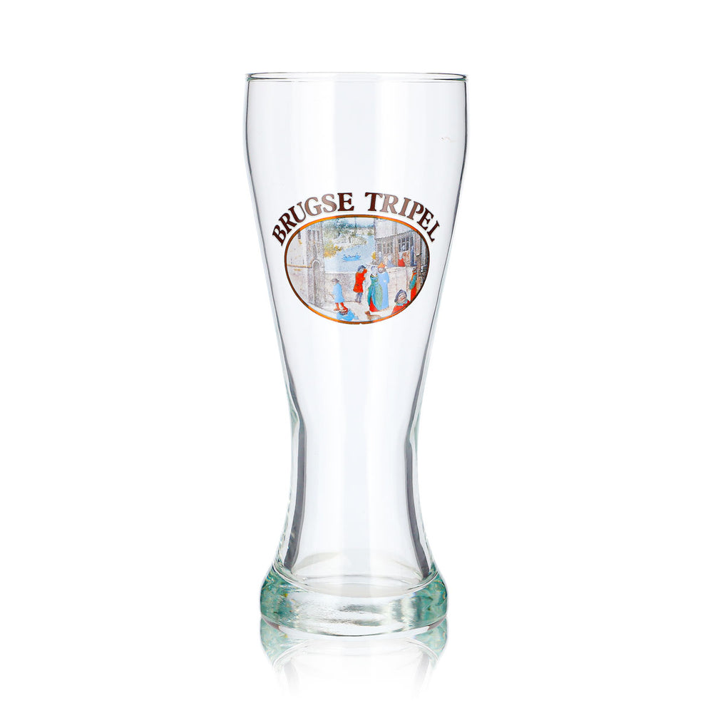 Brugse Tripel Beer Glass, 0.6 L, Goblet, Street Scene