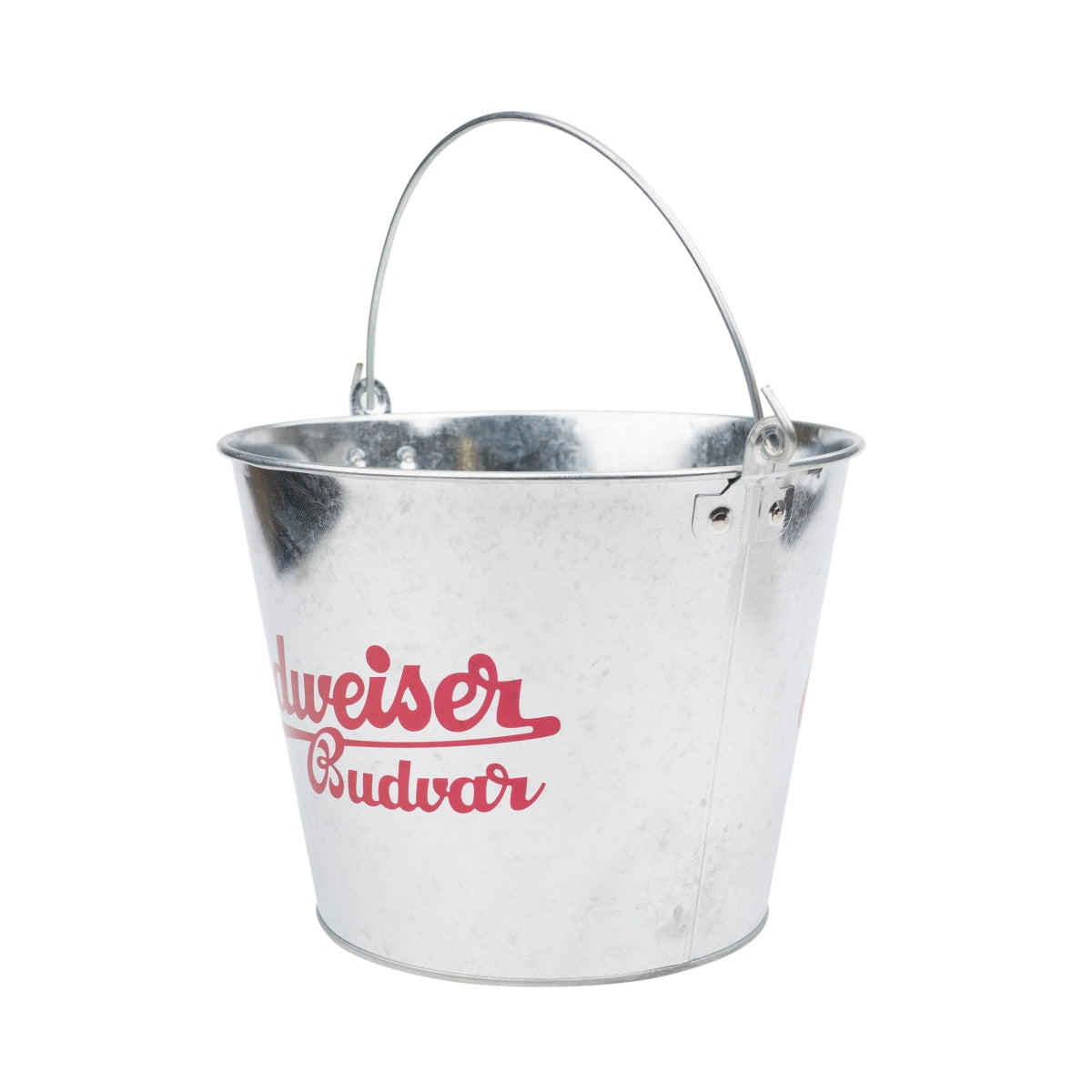 Budweiser Beer Ice Bucket 5L Tin Budvar Bottle Cooler Ice Cube Box Handle Bar – View 2
