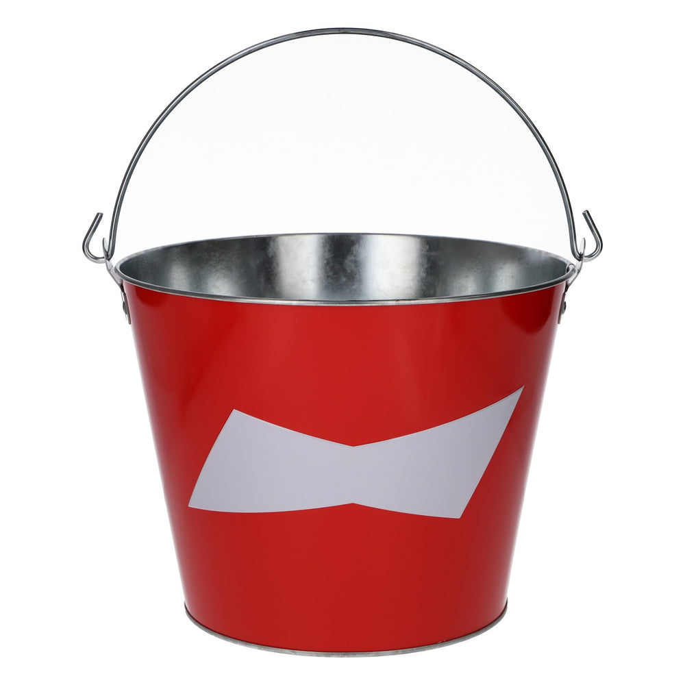 Budweiser Beer Ice Bucket, 23.5 Diameter, New, Metal, Red