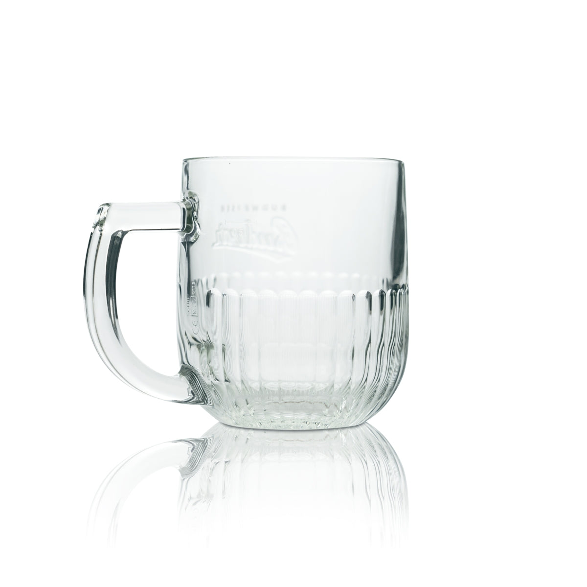 6x Budweiser Budvar beer glass 0.5l – relief mug, calibrated, robust, set of 6, catering – View 5