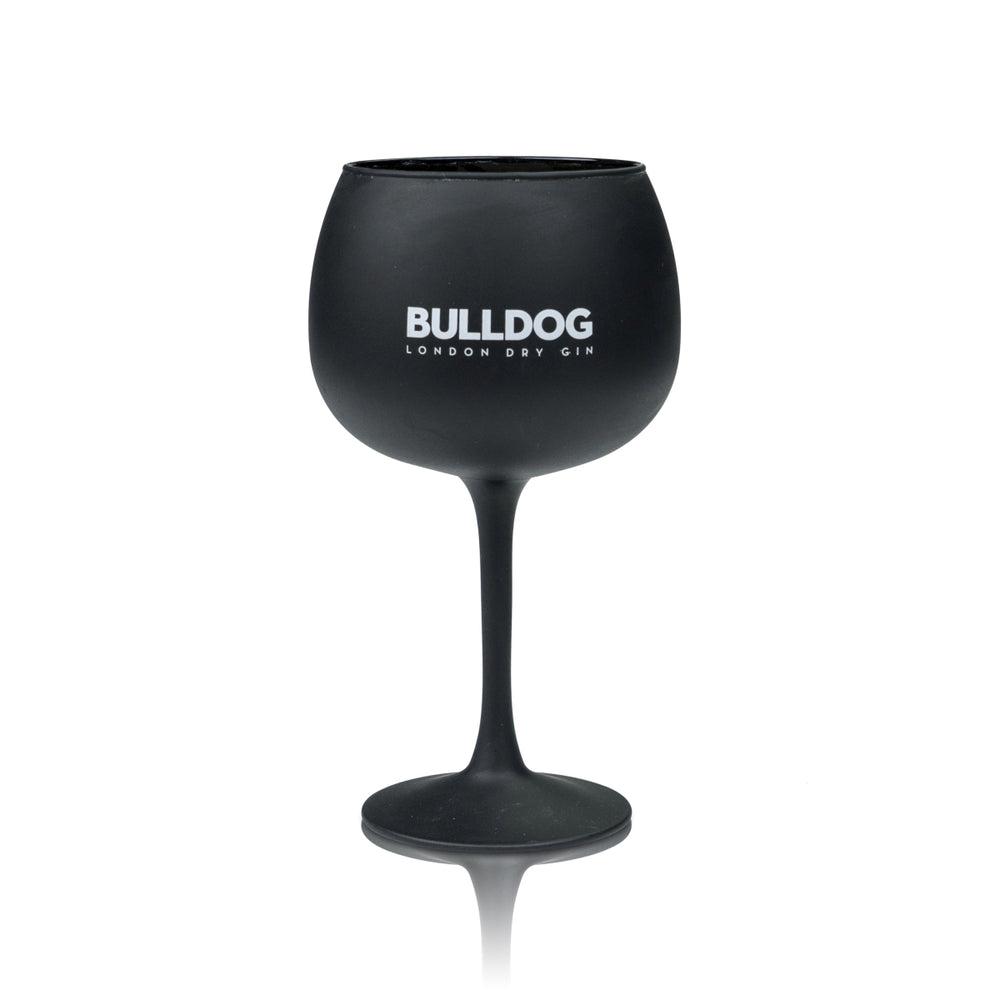 Bulldog Gin Glass 0.4l Balloon Long Drink Cocktail Glasses Matt Black London Tonic