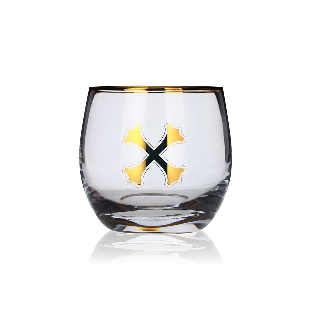 Bumbu Rum Glass 0.3l Tumbler Mug Glasses Gold Rim Long Drink Cocktail Gastro