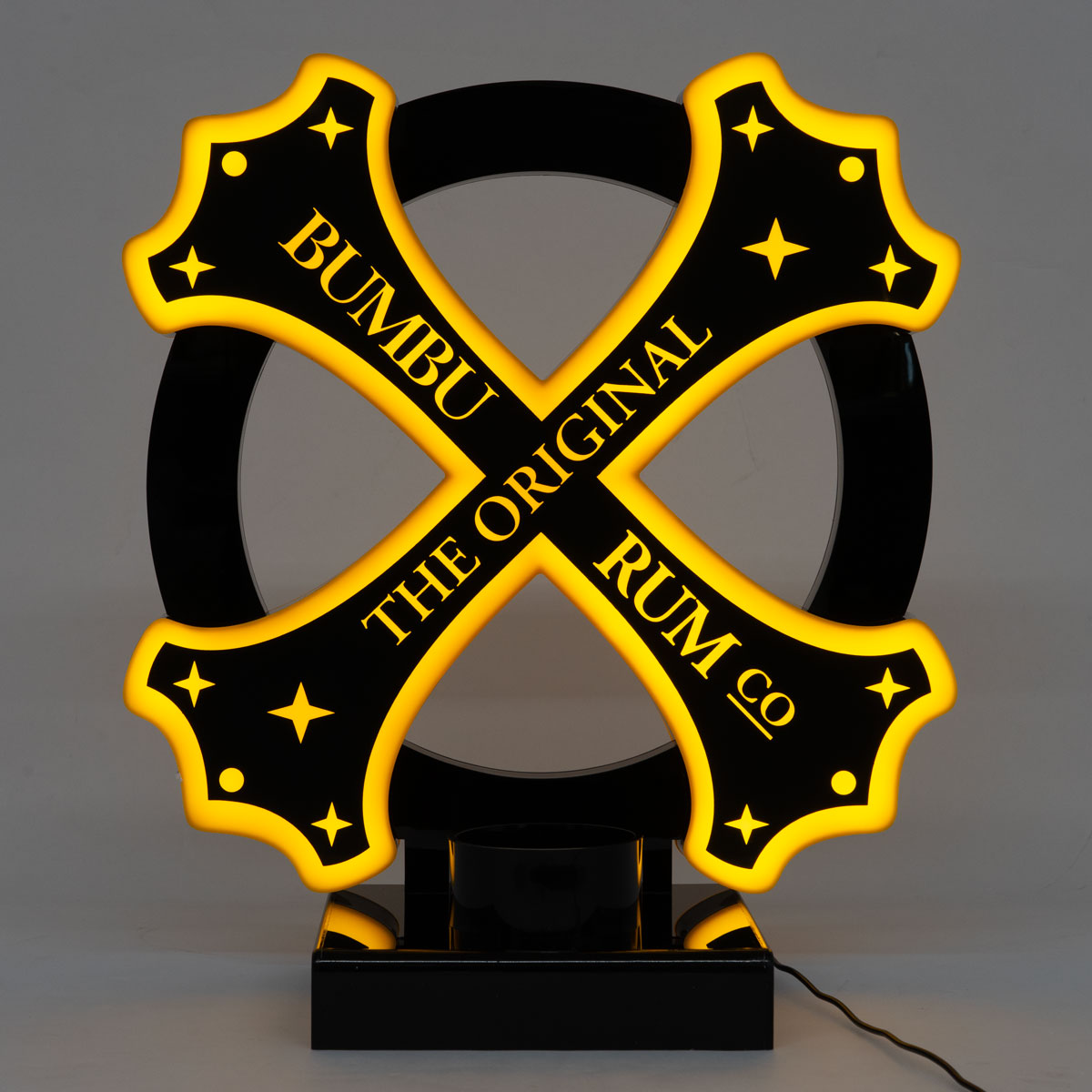 Bumbu Rum Bottle Glorifier Luminated LED Display Bottle Presenter Merch