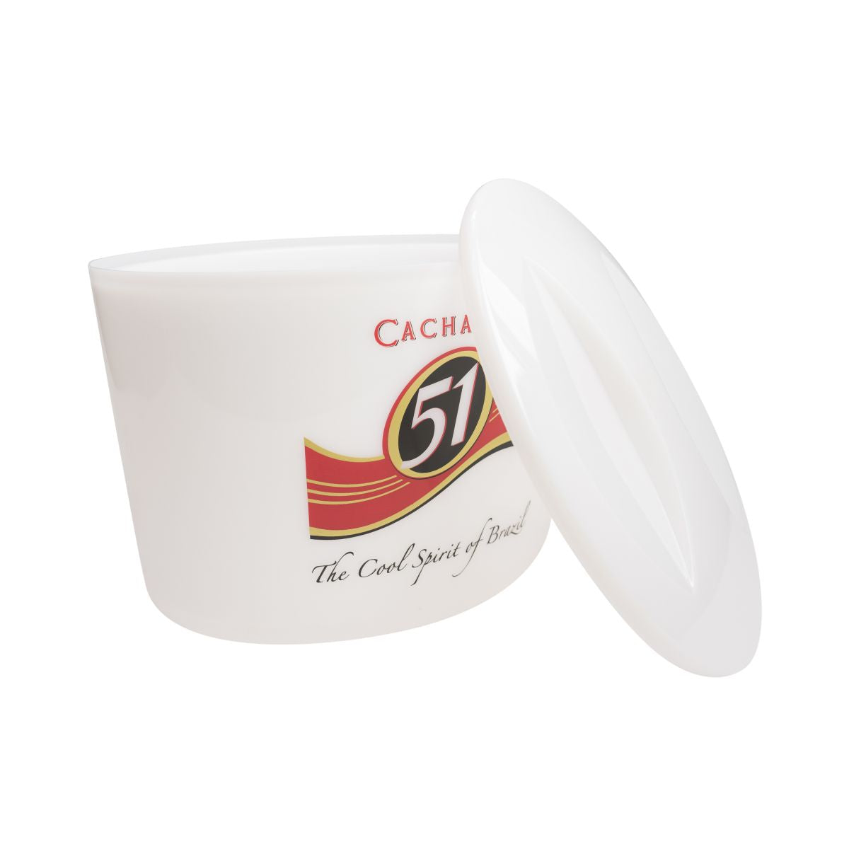 Cachaca 51 bottle cooler with lid Ice cube tray Ice box Beverage cooler – View 3