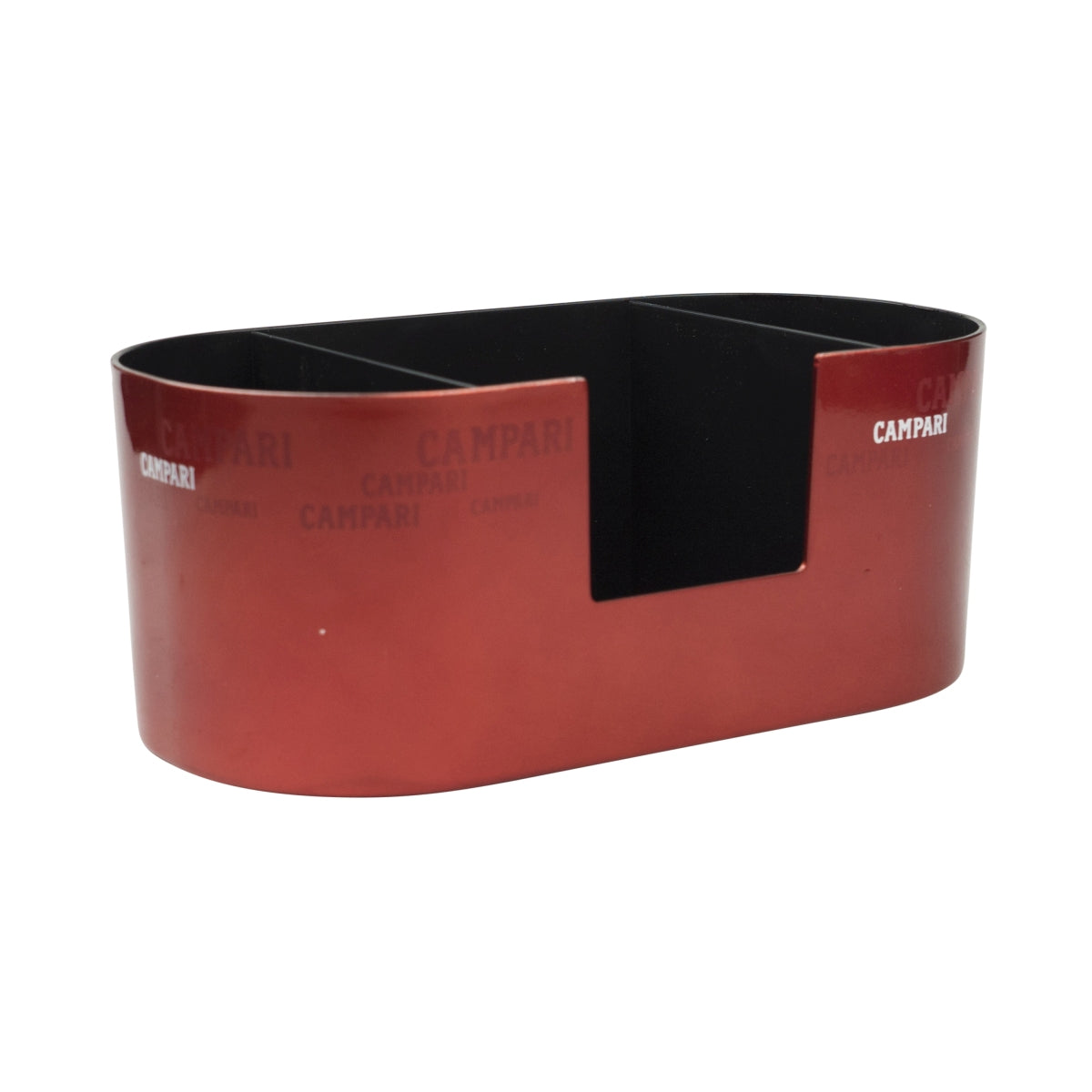 Campari Barcaddy 3-compartment bar tray, napkin holder, cutlery holder, decorative