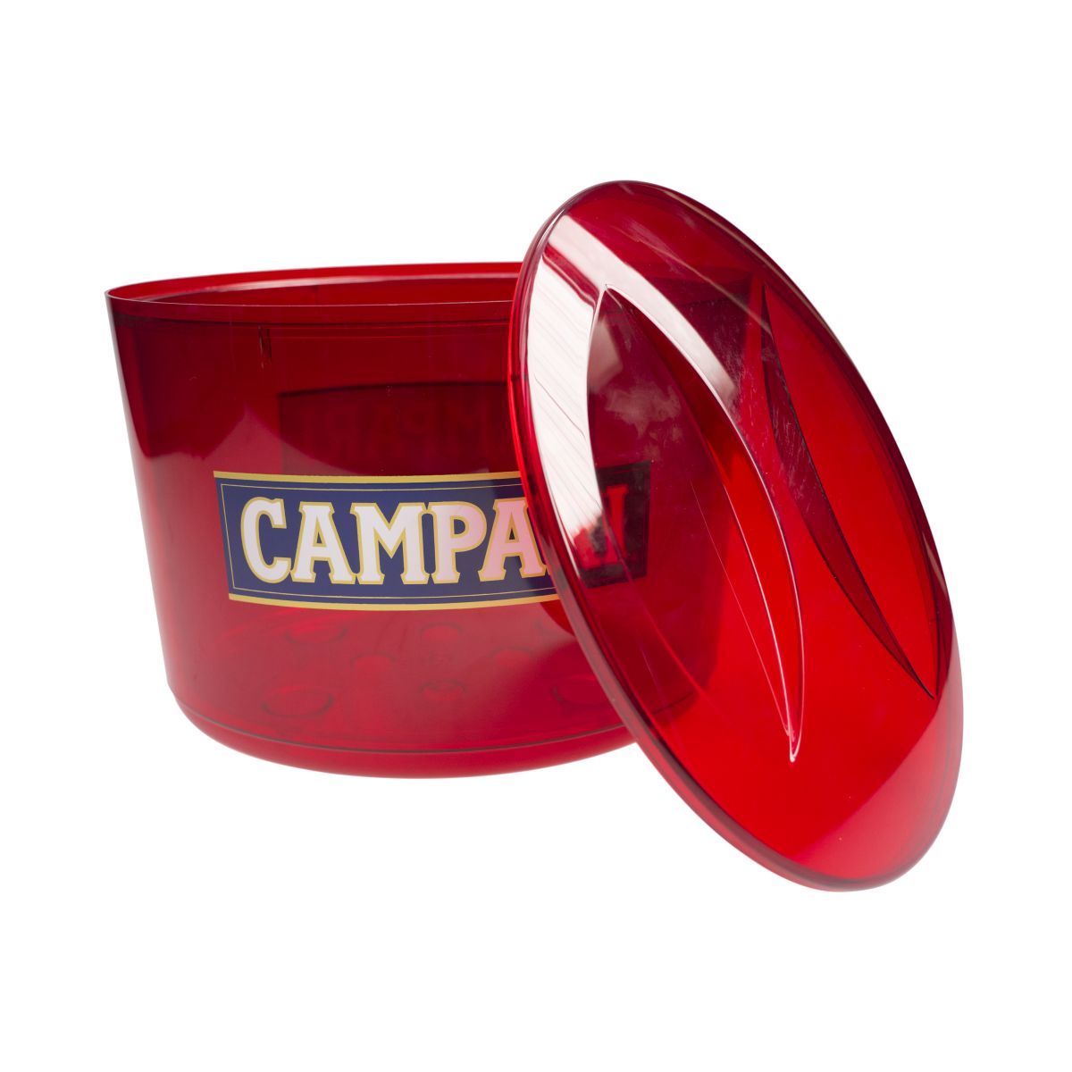 Campari bottle cooler with lid Ice box Beverage cooler Ice cube tray – View 3