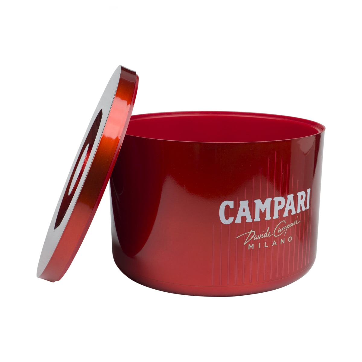 Campari cooler ice box 10L lid "Milano" ice cube container bottles bar red – View 2