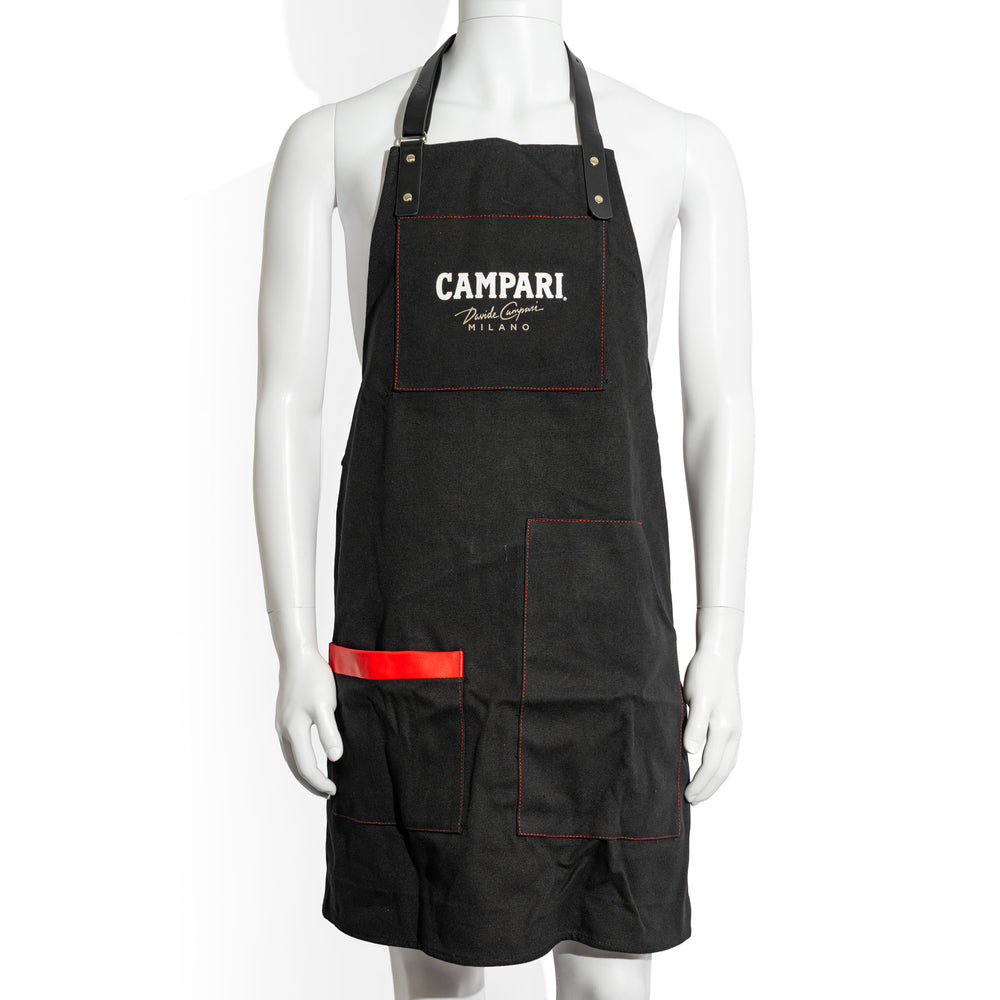 Campari liqueur apron Waiter apron Bistro apron Service Black "Milano"
