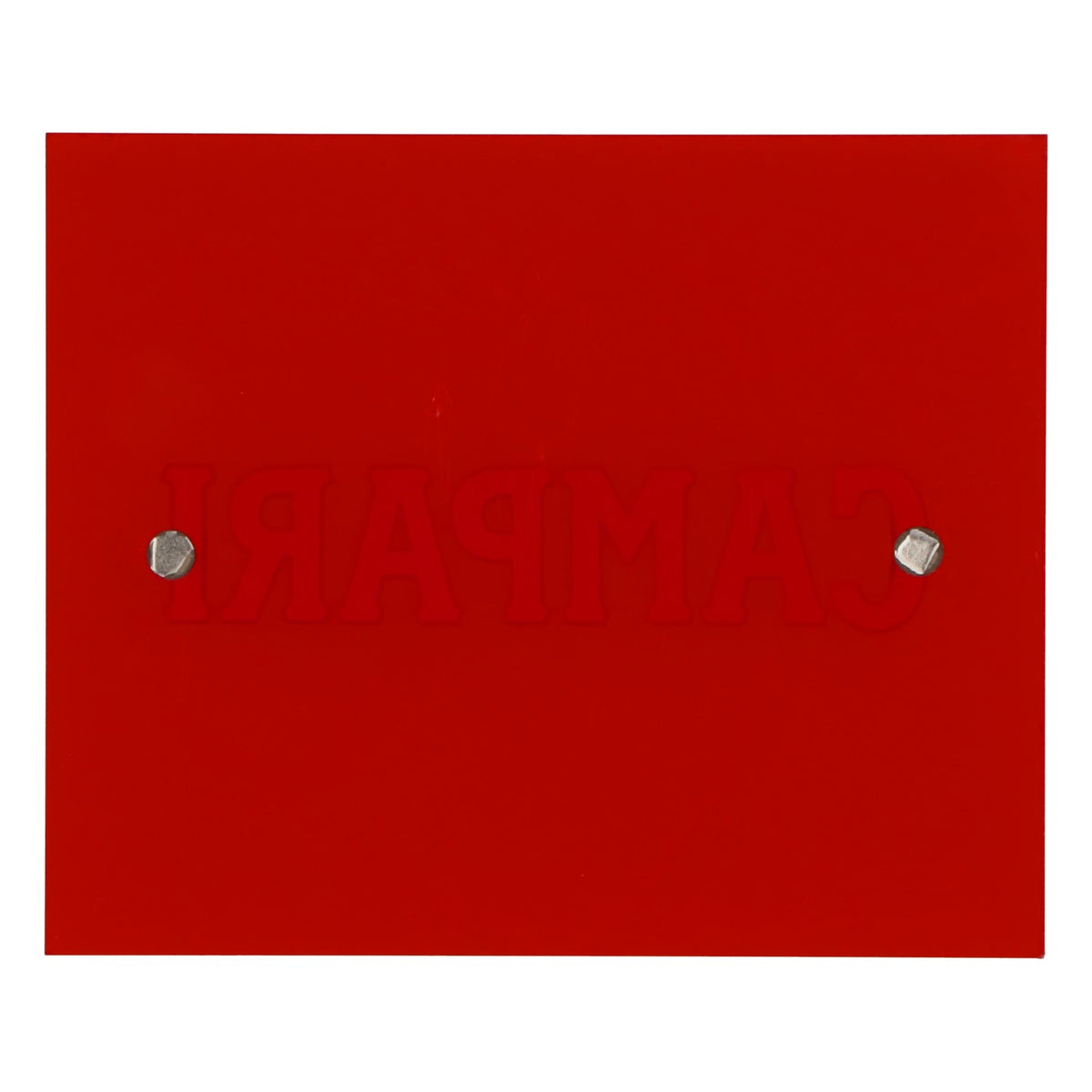 Campari liqueur coaster Glass coaster white lettering red – View 3