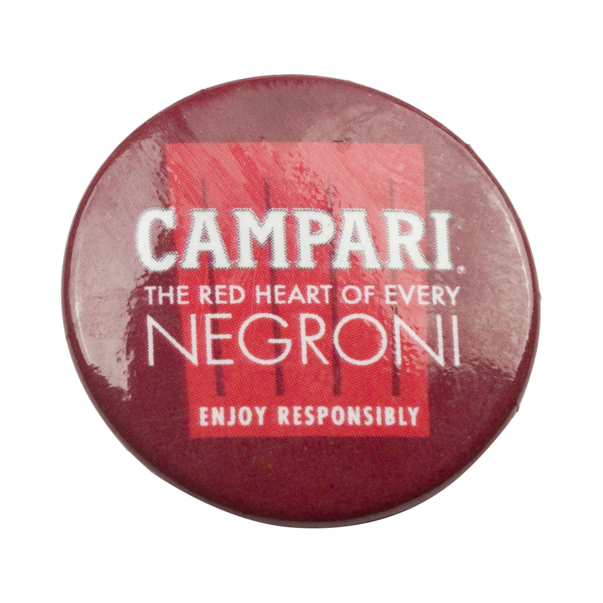 Campari Negroni Pin Badge Lapel Pin The Red Heart Cocktail
