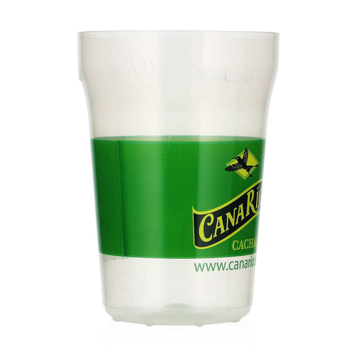 Canario Rum Glass 0.3 L Plastic Brazil Reusable Cup – View 2
