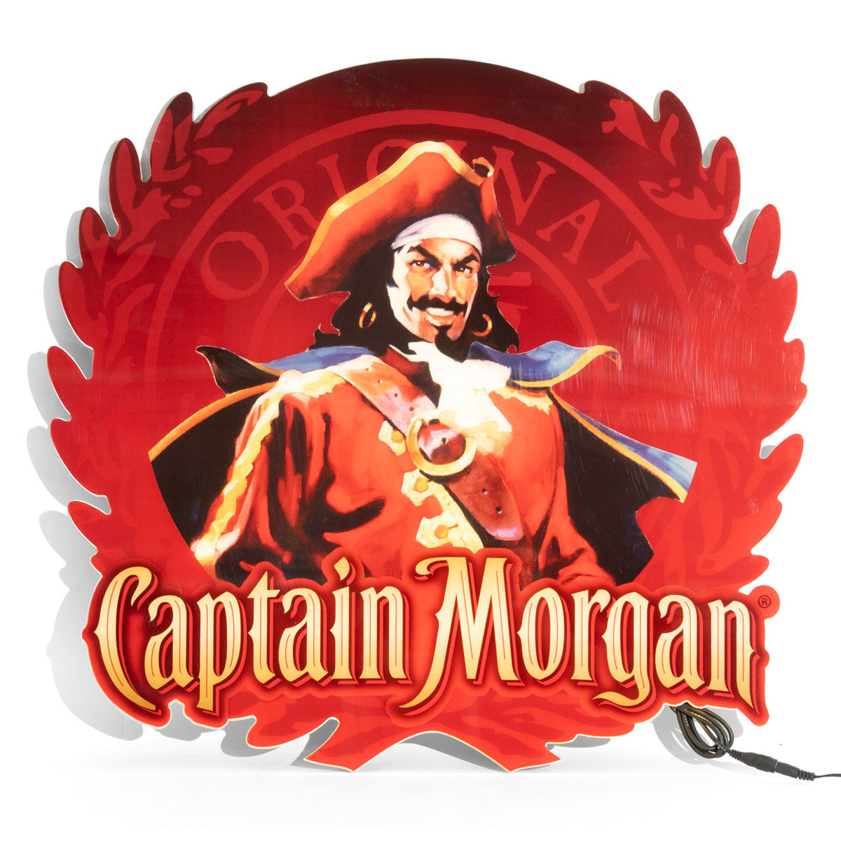 Captain Morgan Neon Sign LED Luminated Wall Sign Wall Decoration Bar Decoration 57x53cm – View 3