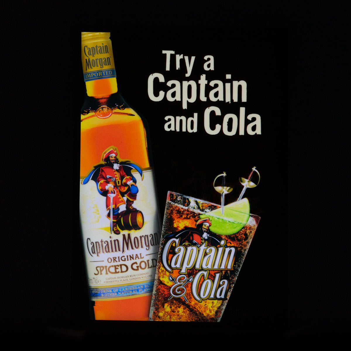 Captain Morgan Neon Sign Luminated LED Wall Sign Wall Decoration Bar Decoration Merchandise – View 4