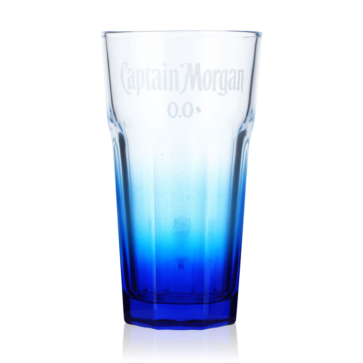 Captain Morgan Rum Glass 4cl Glasses Long Drink Glass Alcohol-free 0.0% Blue