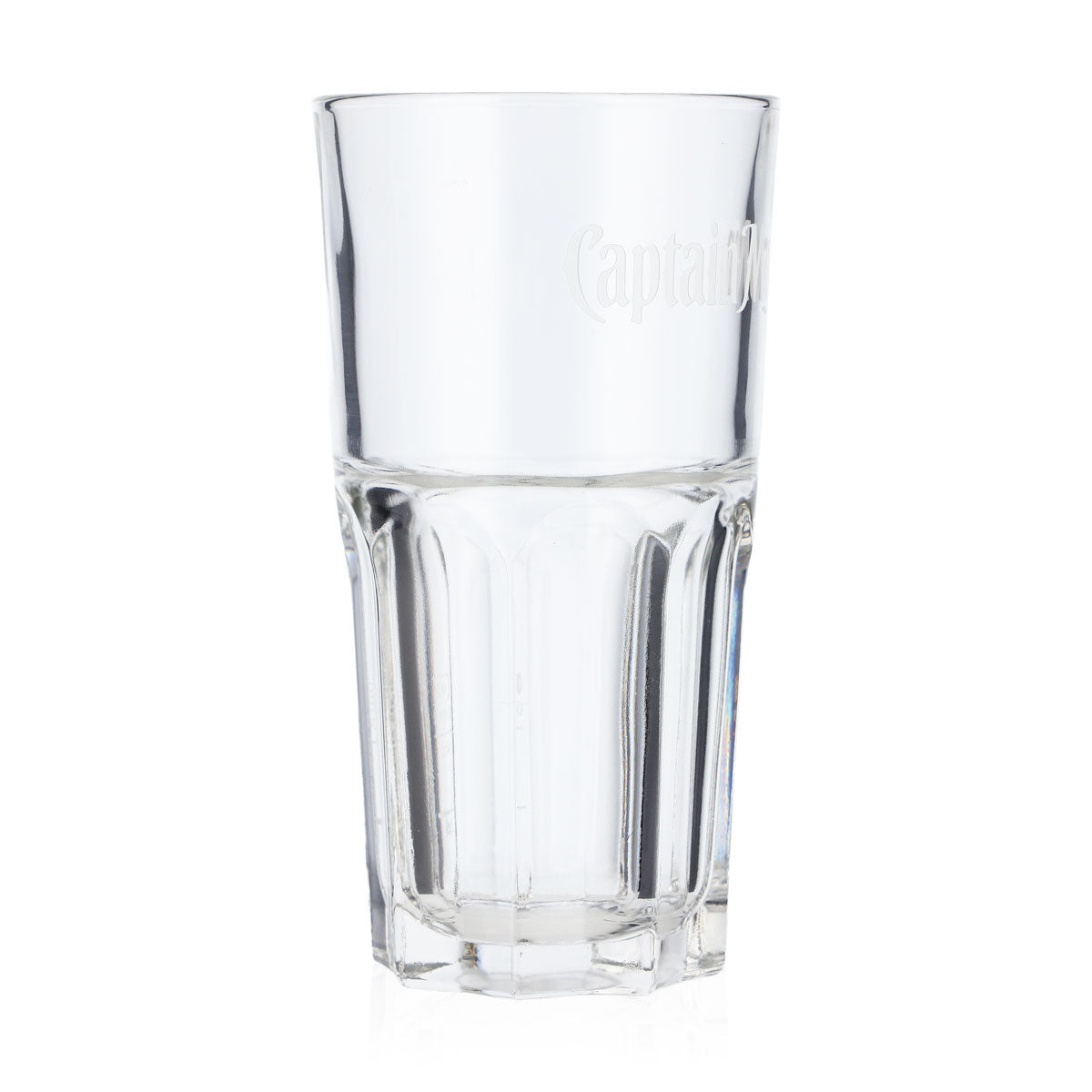 Captain Morgan Rum Glass 4cl Long Drink Glass Captain Morgan White Logo – View 2