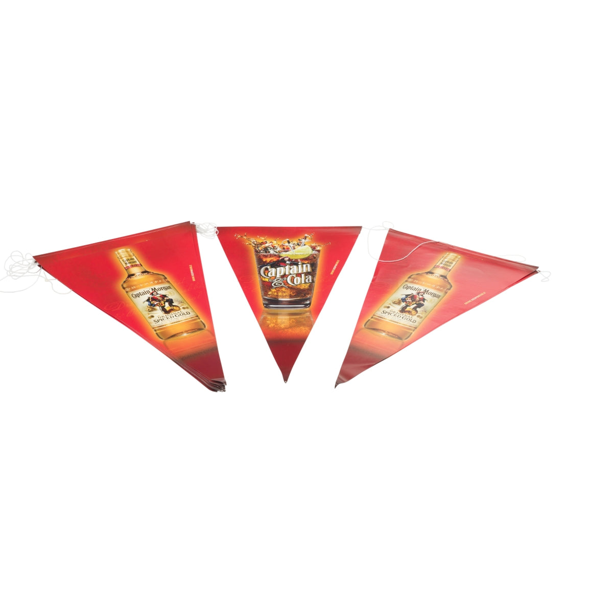 Captain Morgan Rum Paper Chain Pennant Flag Party Hanging Garland Cardboard