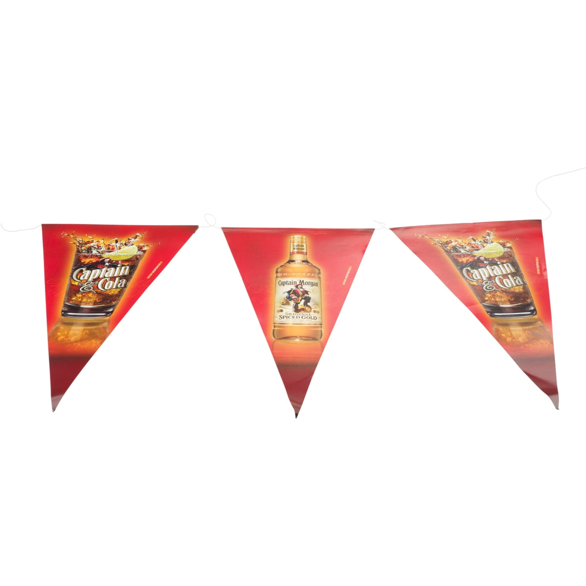 Captain Morgan Rum Paper Chain Pennant Flag Party Hanging Garland Cardboard – View 2