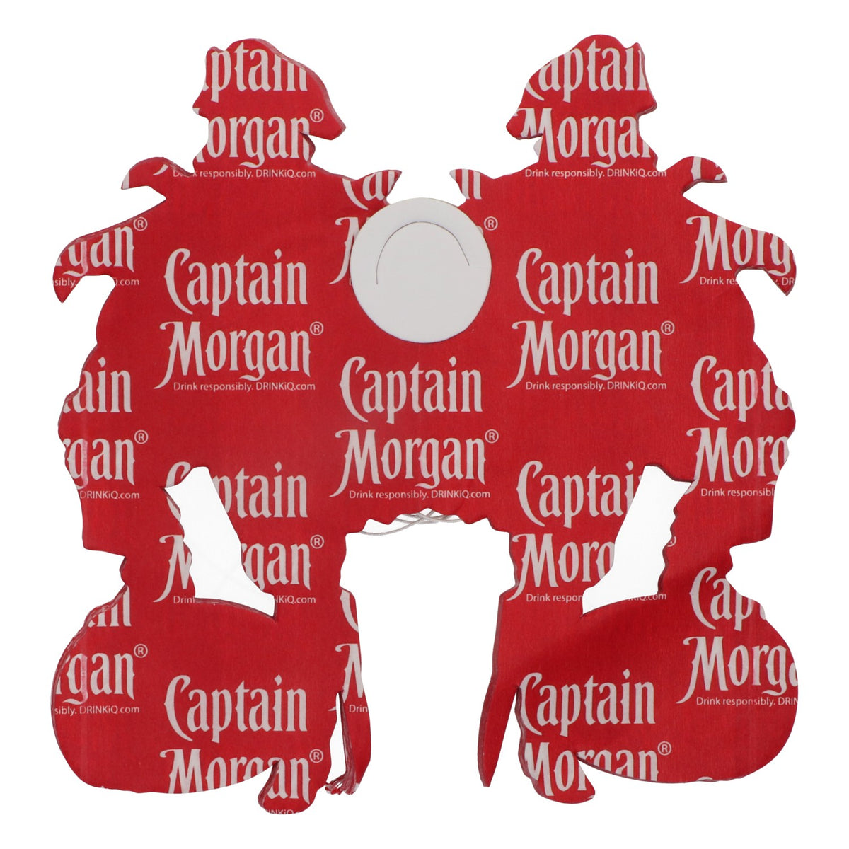 Captain Morgan Rum Party Decoration Pennant Garland Two Captains Red