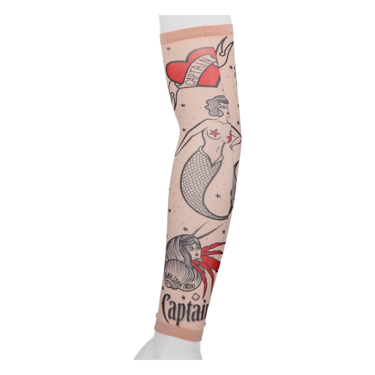 Captain Morgan Tattoo Arm Sleeve for Pirates, Sailors, and Party Fans – View 2