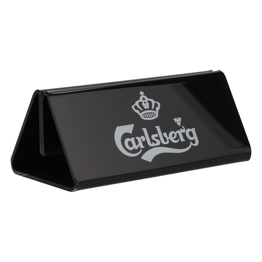Carlsberg Beer Acrylic Table Display Menu Card Holder Copenhagen 1847