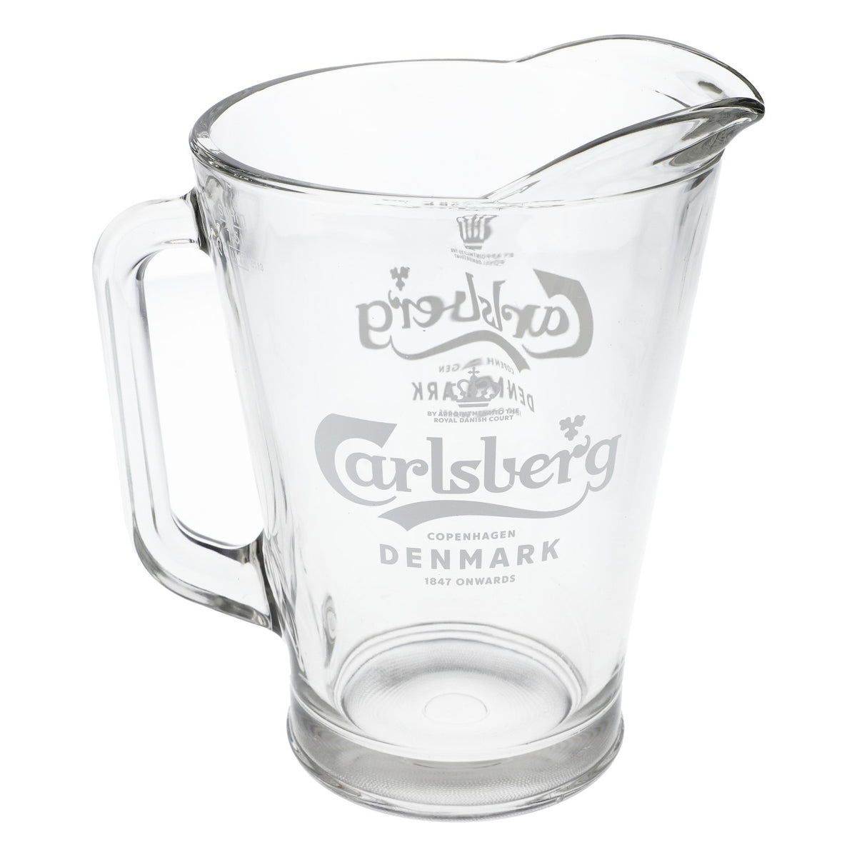 Carlsberg Beer Glass Carafe Pitcher Real Glass Pourer Party Logo Horizontal – View 4