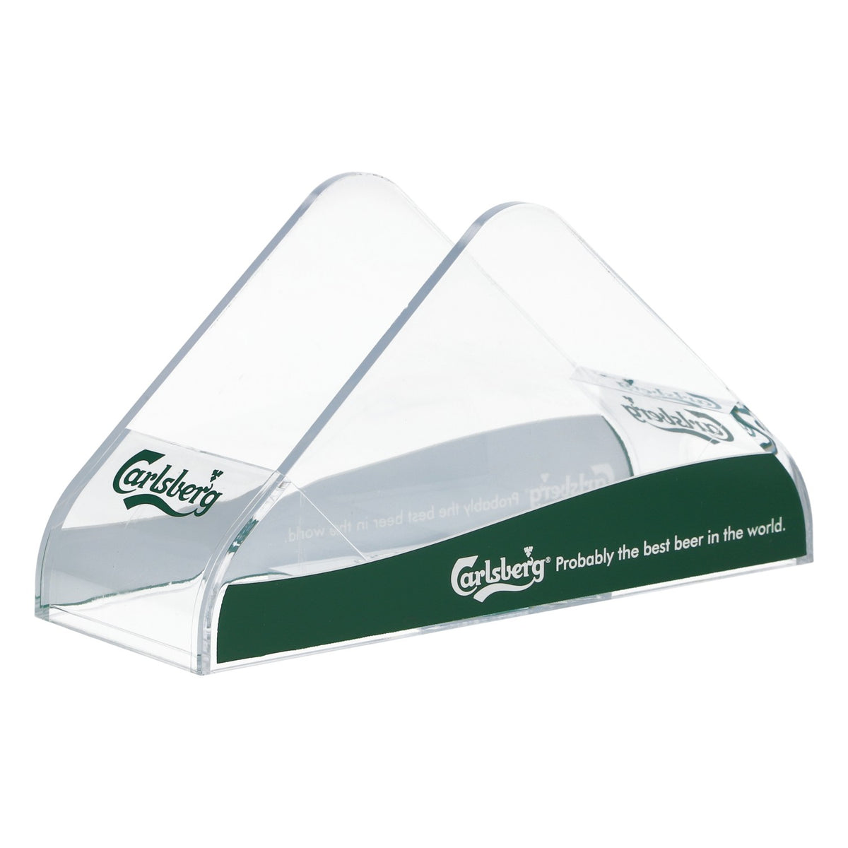 Carlsberg Beer Table Display, Beer Coaster Holder, Green, New, Plastic
