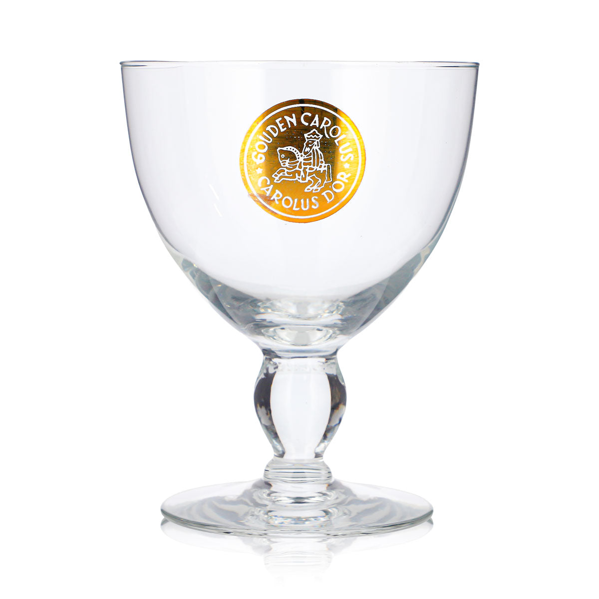 Carolus Beer Glass 0.47 L Goblet with Golden Logo – View 2