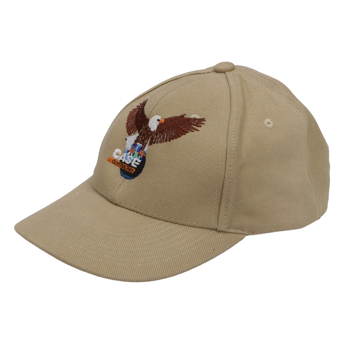 Case Construction USA baseball cap Trucker cap with "eagle beige" motif