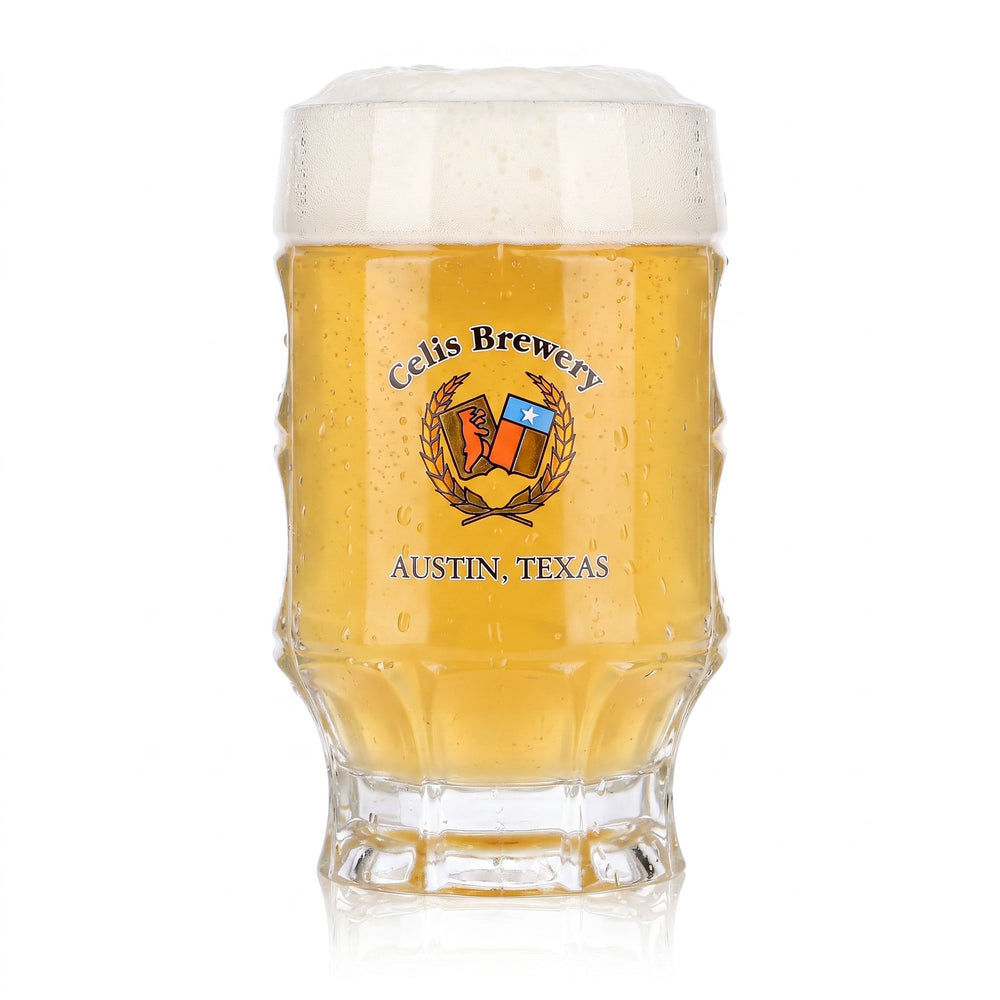 Celis Brewery Beer Glass, 0.25 L Mug, Relief Design: Austin, Texas