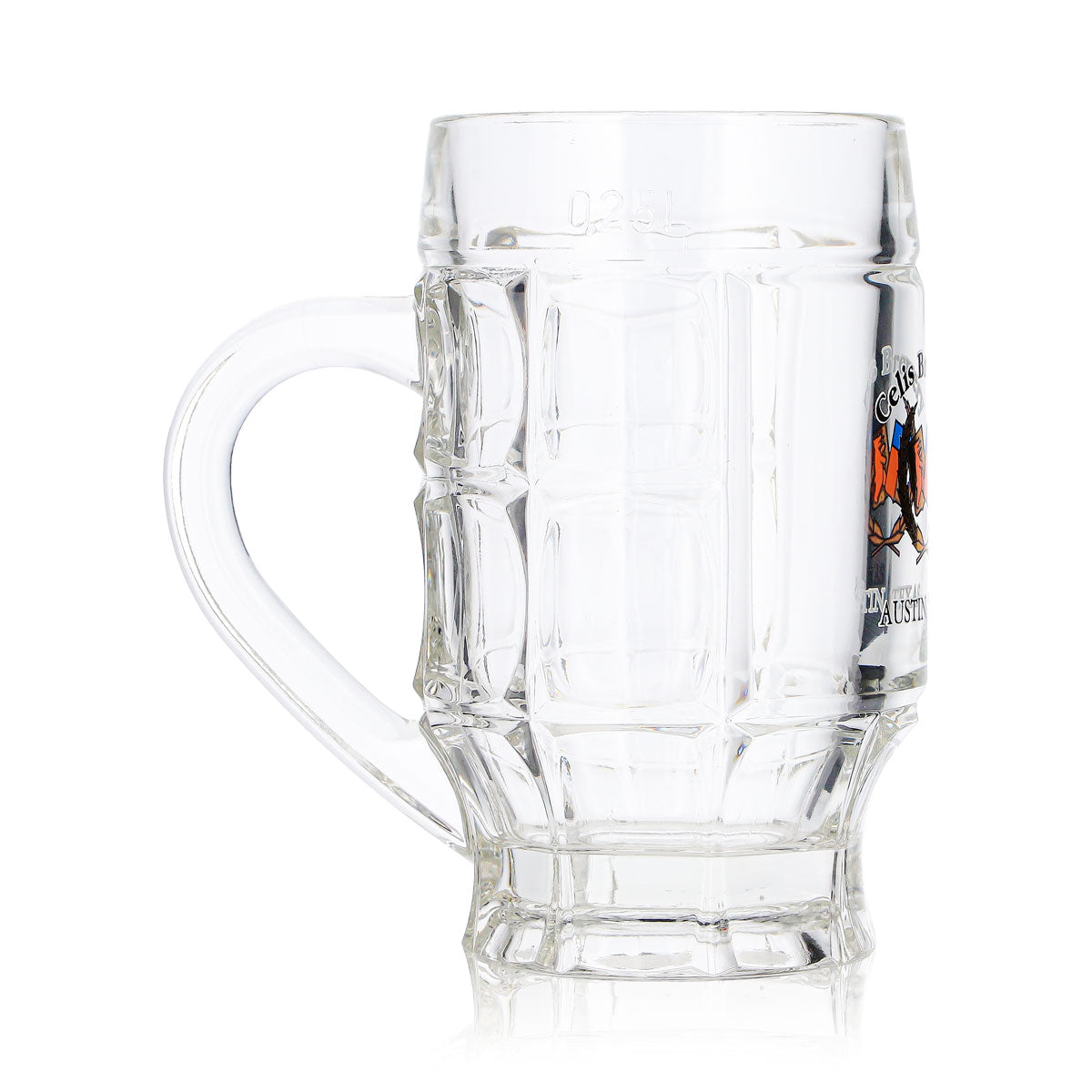 Celis Brewery Beer Glass, 0.25 L Mug, Relief Design: Austin, Texas – View 4