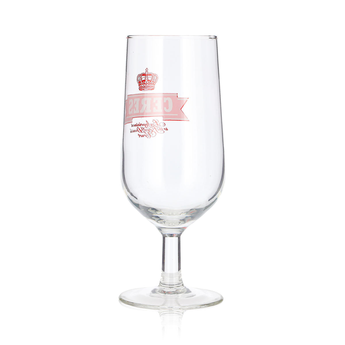 Ceres Beer Glass, 0.3 L, Goblet, Red Logo – View 3