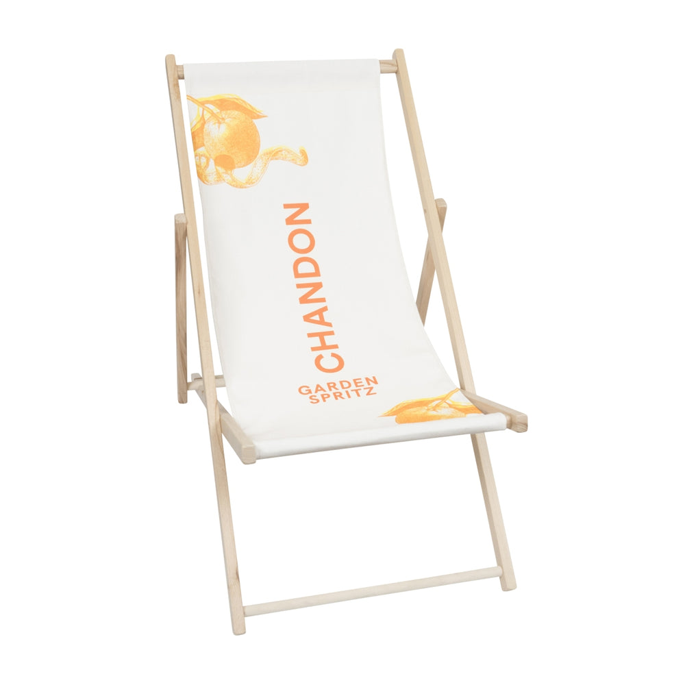Chandon Garden Spritz Folding Deck Chair Beach Garden Lounge Beach Camping Lounger