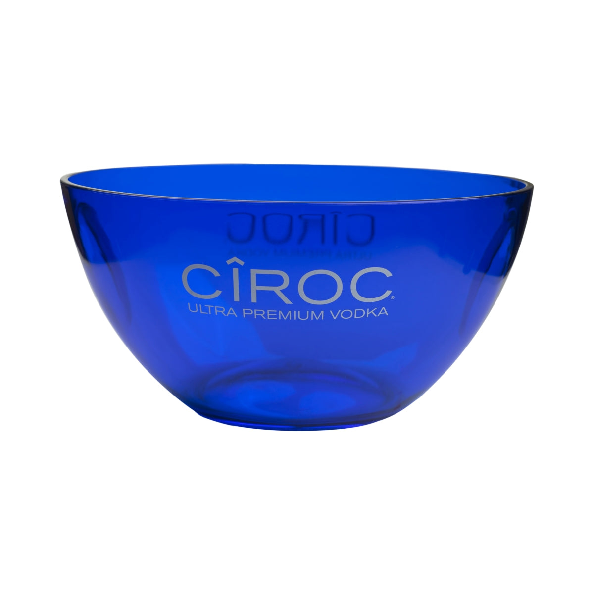 Ciroc Vodka Cooler Blue Magnum Open Ice Cube Container Bucket Bar Ice Box Silver