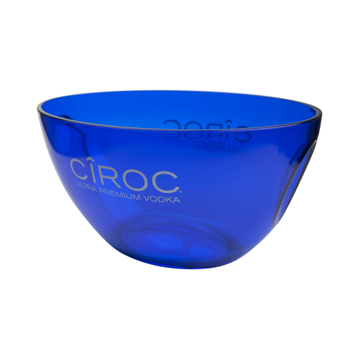 Ciroc Vodka Cooler Blue Magnum Open Ice Cube Container Bucket Bar Ice Box Silver – View 2