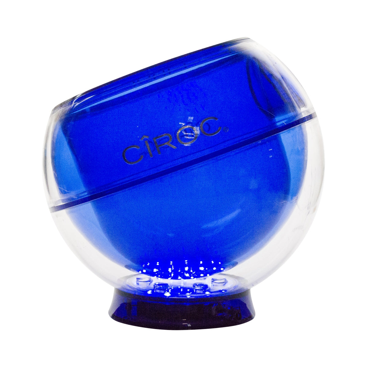 Ciroc Vodka LED rechargeable bottle cooler ice cube container ball round blue/transparent used – View 3