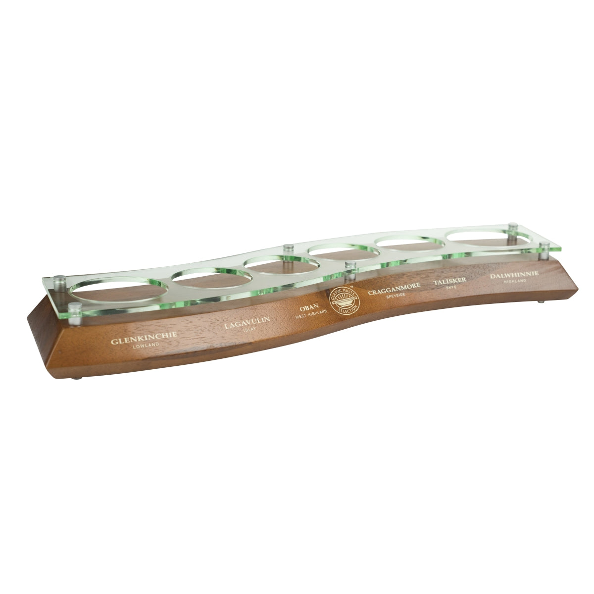 Classic Malts Selection Whiskey Glorifier Stand Display Show Bottle Wood – View 2