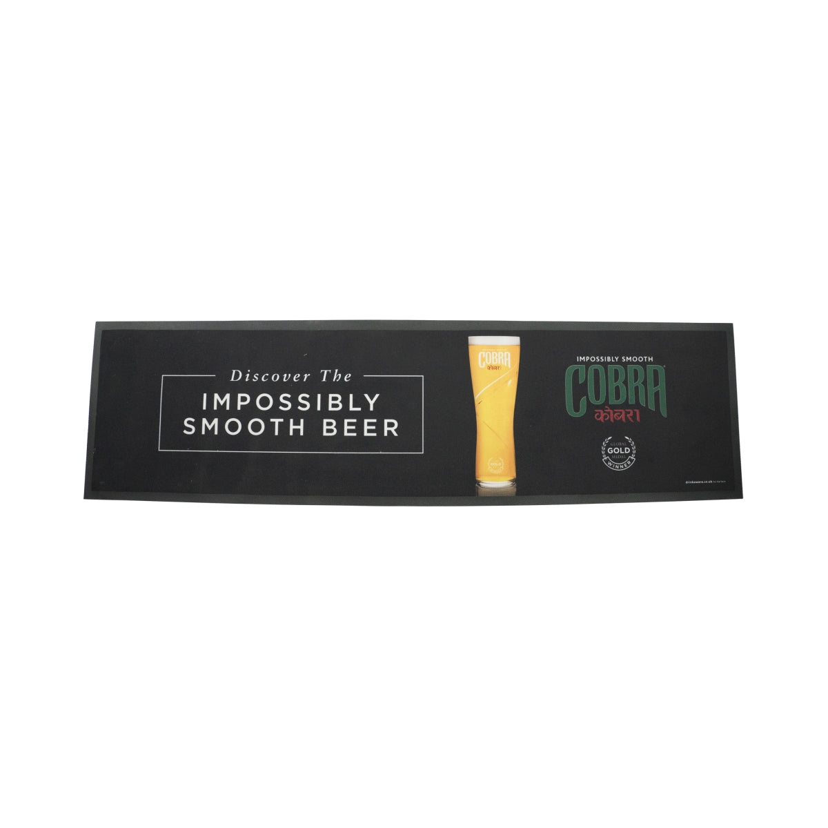 Cobra Beer Bar Mat Indian Beer Bar Runner Mat Drip Mat Glasses Gastro Bar