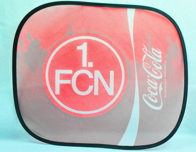 Coca Cola Car Sunshade Sun Visor Side Window "1.FC Nürnberg"