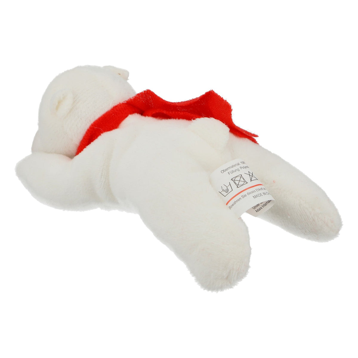 Coca-Cola Polar Bear Plush Toy (Lying Down), New, White with Red Scarf, Collector's Item, Decorative Gift – View 3