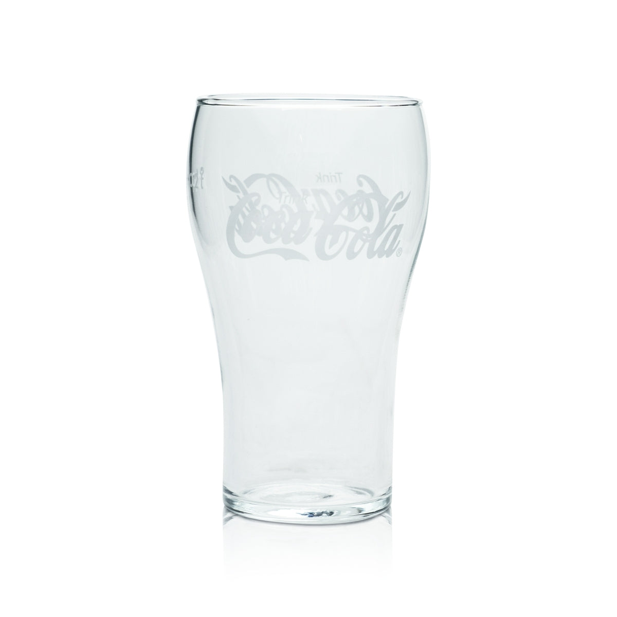 Coca Cola glass 0.2 l cup "Decor" retro design glasses Coke soft drinks catering