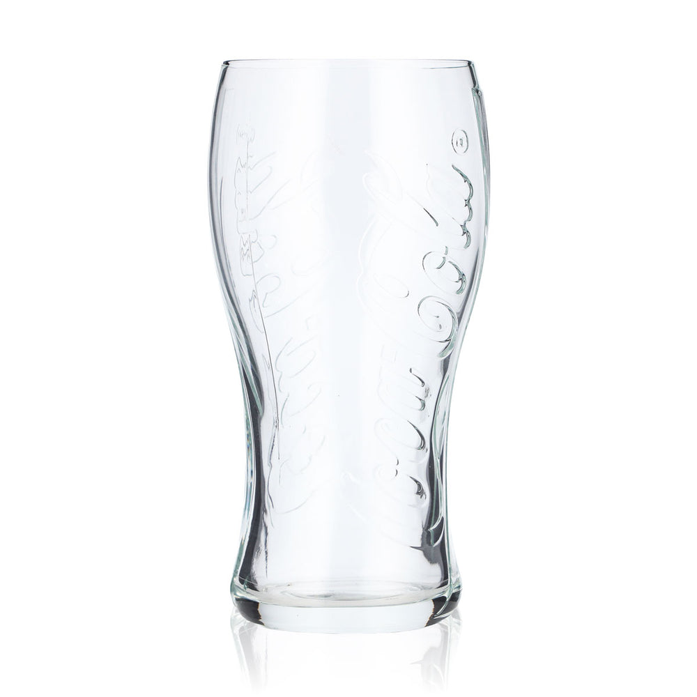 Coca Cola glass 0.3l contour curve cup with vertical relief print logo Drinks glasses