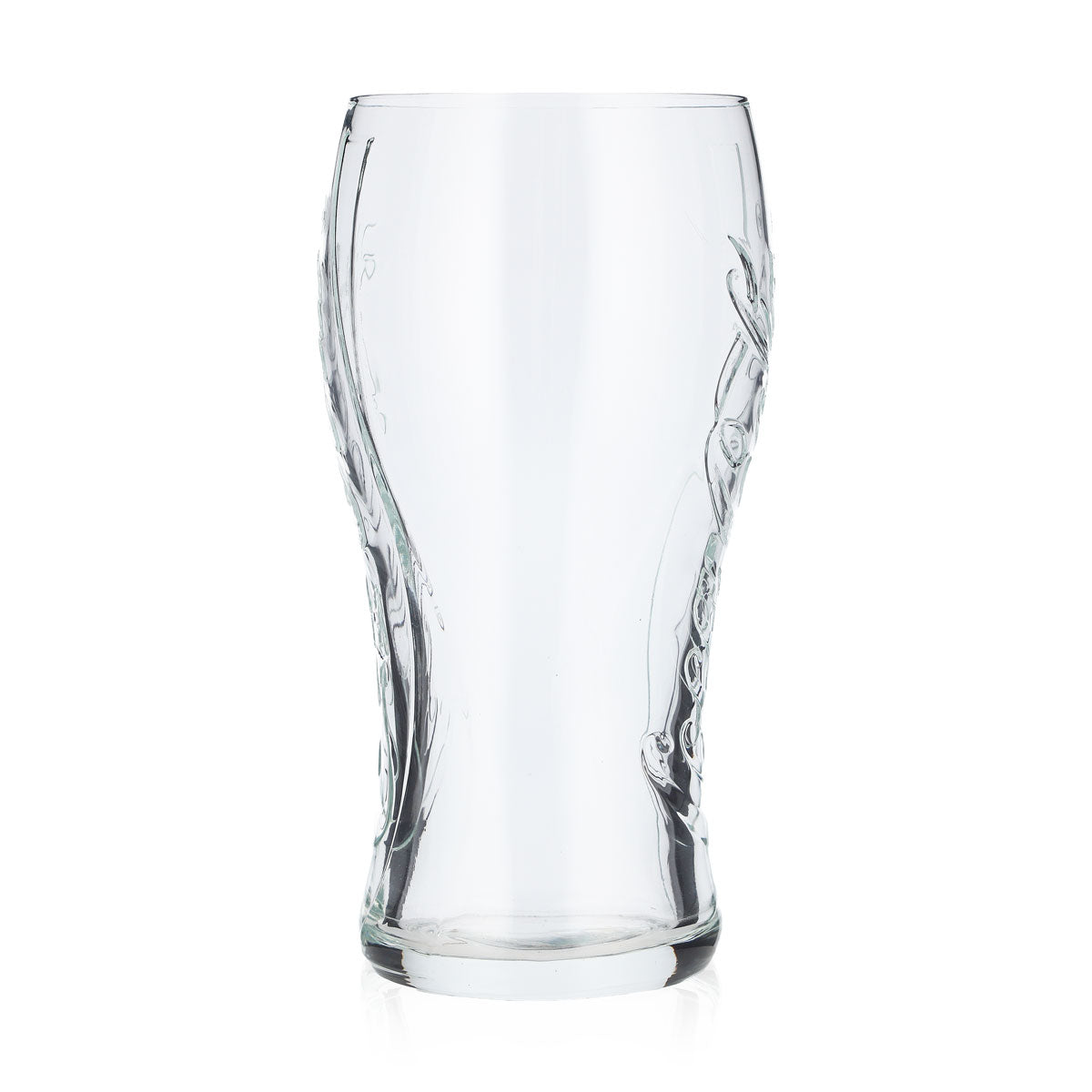 Coca Cola glass 0.3l contour curve cup with vertical relief print logo Drinks glasses – View 2