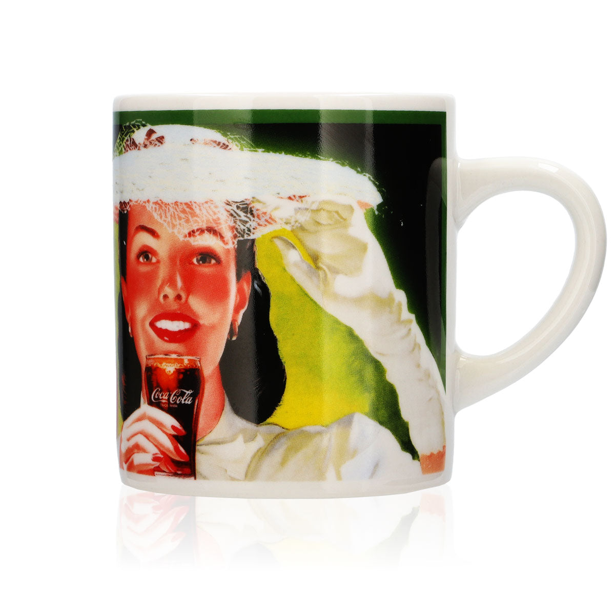 Coca Cola coffee mug 0.4l glass mug Soft drink cup "Refreshing"