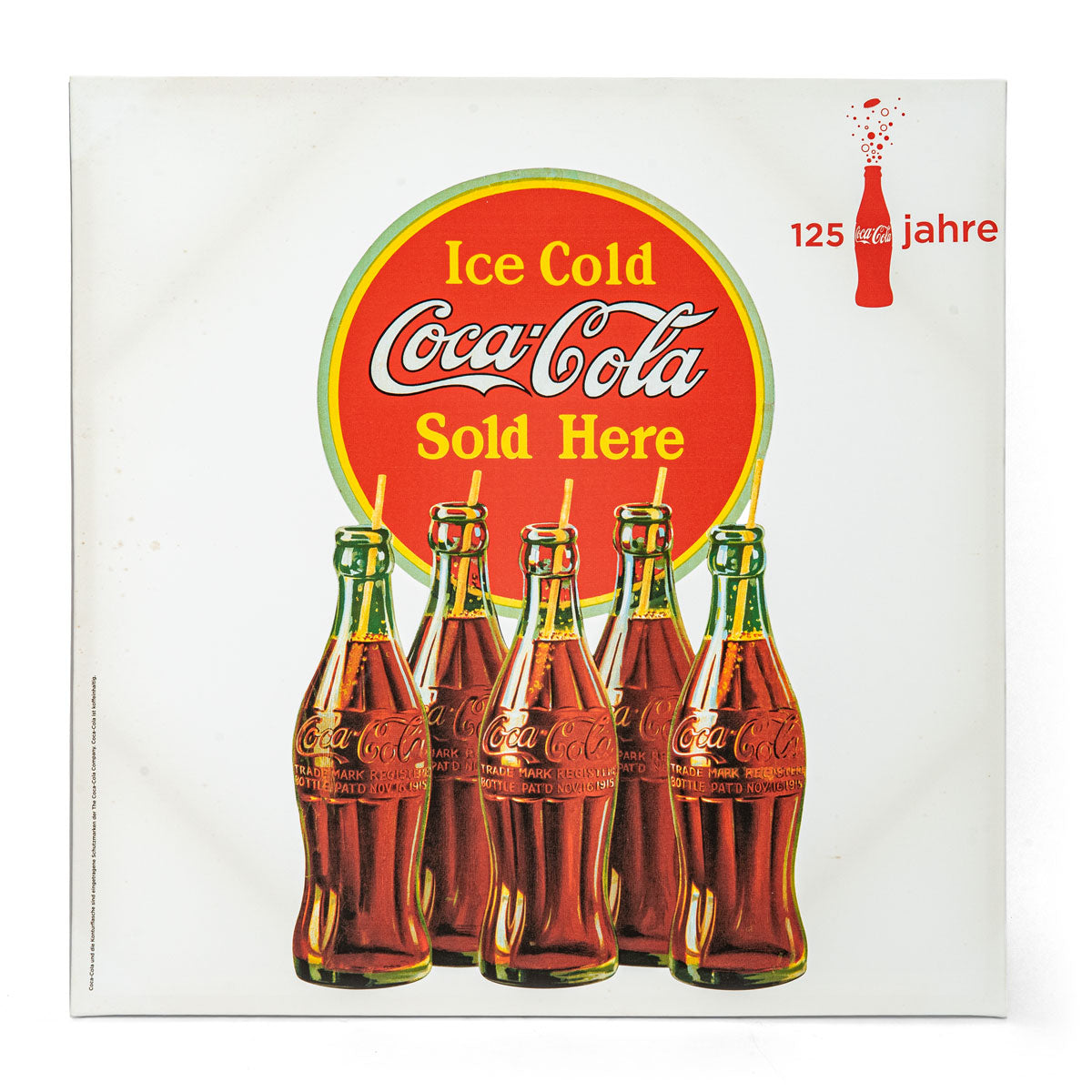 Coca Cola Canvas Wall Decoration Wall Art 80x80cm Merchandise Old School Collector