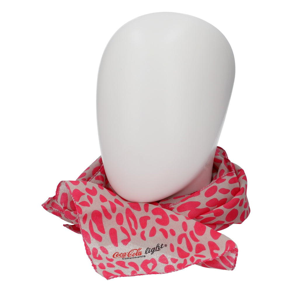 Coca-Cola Light Multifunctional Scarf, Pink Leopard Print, Fan Accessory