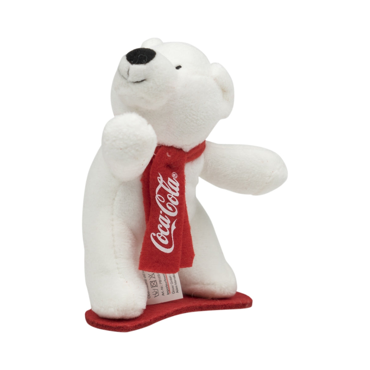 Coca Cola Polar Bear Snowboard 2015 Collector's Plush Toy Fabric